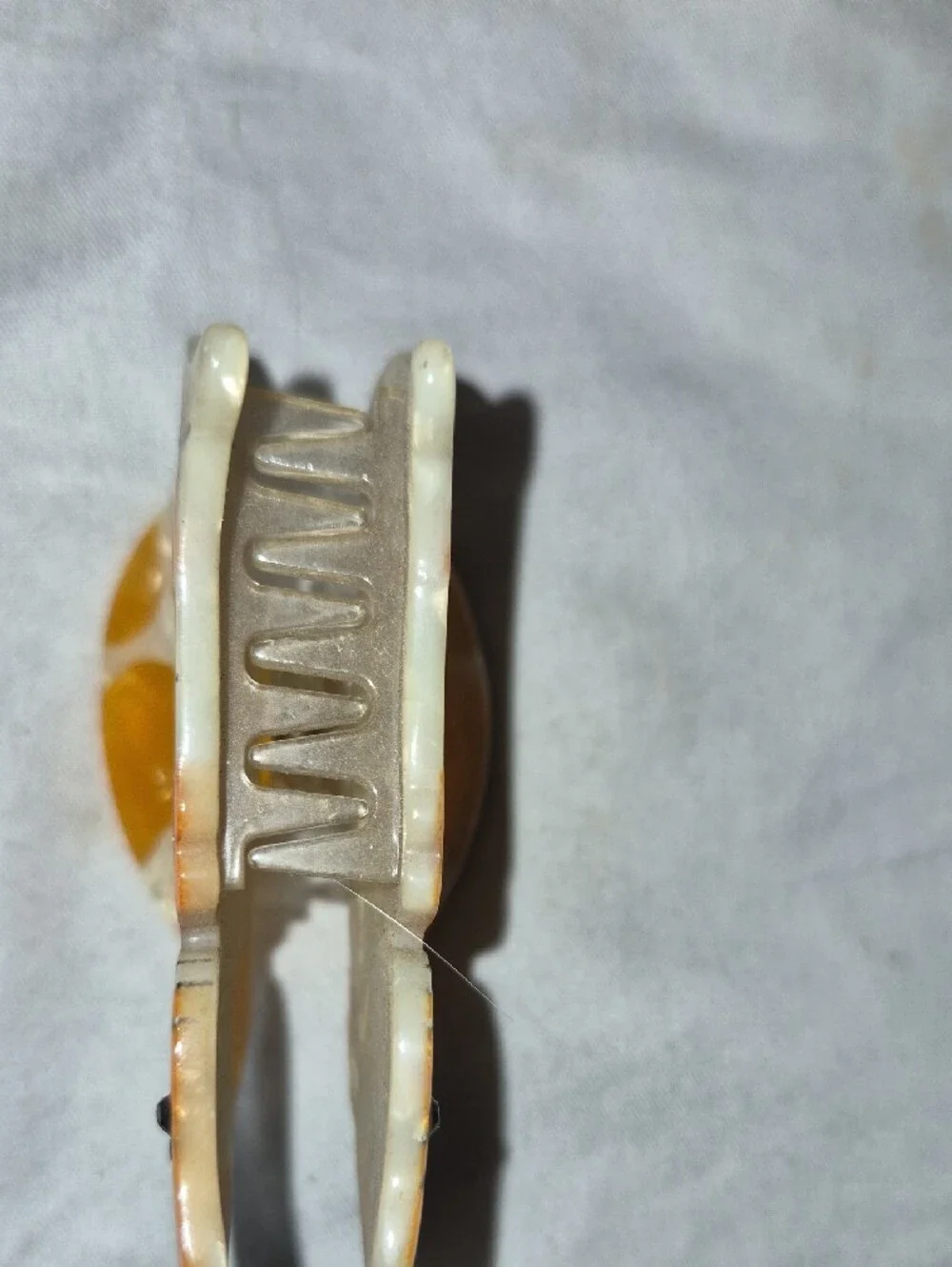 Unknown Brand Orange & White Cat Decorative Hair Clip